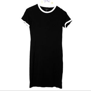 Black & White T-Shirt Dress